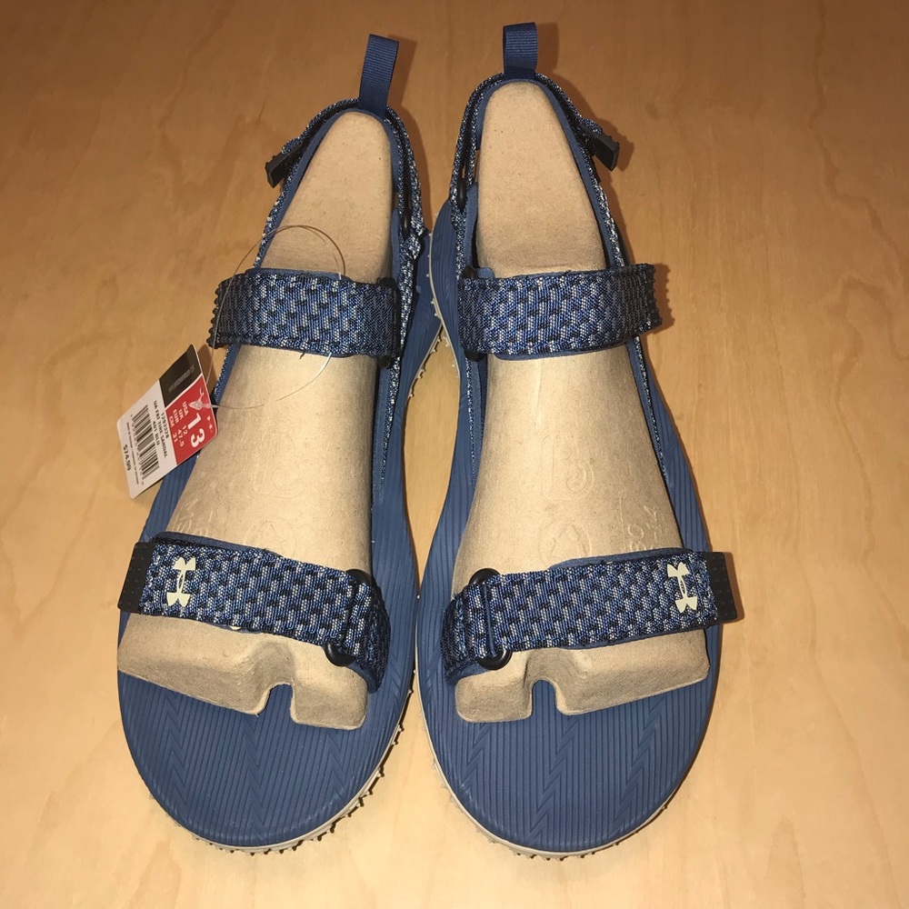 NEW Men’s 13 Under Armour UA Fat Tire Sandals - Picture 3 of 8
